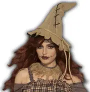Burlap Scarecrow Costume Hat