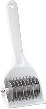 HIC Harold Import Co. 5618 HIC’s Gourmet Rolling Fresh Herb and Multipurpose Kitchen Mincer, with 9-Stainless Steel Blades, White
