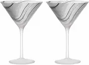 Tempa Skylar Set of 2 Martini Glasses - Storm