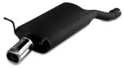 muffler for BMW E46 compact 320td 110kW 2002-2005 Single Rectangular Tip 80x65mm