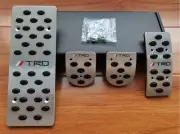 TOYOTA TRD Hiace 200 series 4-piece aluminum pedal set for both AT and MT models