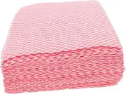 ROMISBABA 50pcs Rag Cleaning Wipes Towels Heavy Duty Reusable Wipes Wipes Reusable Cleaning Cloth Heavy Duty Dish Cloths Reusable Dish Wipes Cleaning Whipes Red Paper