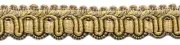 Beige Gold Green 1/2" Gimp Braid Trim Winter Prairie [5 Yards]