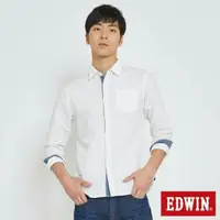 在飛比找旋轉拍賣優惠-EDWIN【春夏新品】基本亞麻開襟襯衫