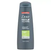 Dove Men+Care 2 in 1 Shampoo and Conditioner Fresh and Clean, 12 Ounce