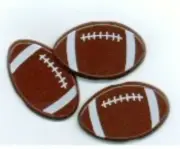 FOOTBALL BRADS Sports Field Goal Touch Down Scrapbooking Stamping Card Making