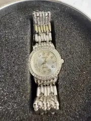 Cosmopolitan Hearst Ladies Silver Analog Watch, New In Box With Papers.