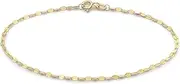 [CARISSIMA] Women's 9ct (375) Gold Sparkle Forzatina Chain Bracelet