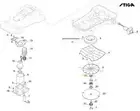 Hub Interface Disc Blades Original Stiga a7500 Rtk Robot Lawn Mower 122465665/0