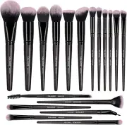 18-Piece Makeup Brush Set Synthetic Kabuki Brushes for Eyeshadow Blush Foundatio