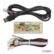 USB Arcade Encoder Zero Delay PC to Joystick 5Pin MAME Sanwa Push Button Kit