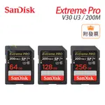 SANDISK 64G 128G 256G EXTREME PRO 200M SDXC UHS-I V30 相機 記憶卡