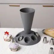 PP Piping Bags Rack with Base Pastry Bags Holder Piping Bag Stand Bakery