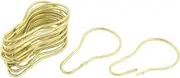 Binxind 20 Pieces Calabash Design Shower Curtain Rings Hooks Metal Bathroom