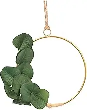 Yardenfun Wrought Iron Gate Hanging Wreath Foil Curtain Front Door Decor Balloons Bouquet Party Decorations Pink Decor Prop Garland Floral Decorations Ribbon Shelf Decor Home Decor Fan Green