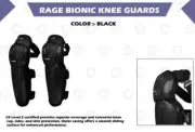 RAGE "BIONIC MOTORSPORT KNEE GUARDS" BLACK - CE LEVEL 2