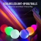 LED Golf Ball Glow In The Dark Night Light Up For Golf Game Sport Training Match