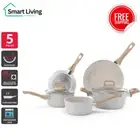 Ovela Granite 5 Piece Non-Stick Induction Cookware Set