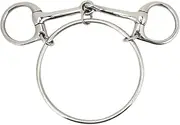 Stainless Steel Horse Mouth Bit for Western Horse Tack, 125mm 5 Inch Loose Ring Snaffle Bits for Horses with Bit Guards, Durable Training Bit