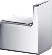 Modern Wall Mounted Solid Brass Robe Hook with Sleek Chrome Finish for Bathroom