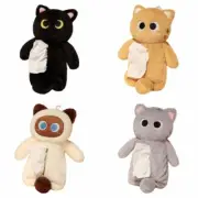 Sturdy Plush Cats Tissue Box Cover Pen Pouches for Home Decors and Car Interior
