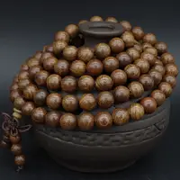 在飛比找蝦皮購物優惠-手飾金絲檀木108顆佛珠手鍊 金絲楠檀木