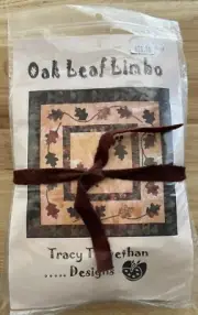 Tracy Trevethan Designs Oak Leaf Limbo Appliqué Pattern And Wool Fabric Bundle