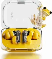 [Nothing] Ear (a) Earbuds Yellow, with ChatGPT Integration, 45 db ANC, Bass Enhance Algorithm, Up to 42.5 Hours Listening Time