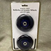 Sharper Image Rollerboard Scooter Wheels w/LED Lights Blue New