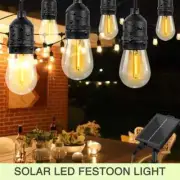 Solar LED String Light Outdoor Garden Festoon Party Globe Bulbs Light Waterproof