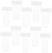 10pcs Transparent Car Parking Permit Holder Plastic Ticket Clip Windscreen Parking Permit Clip Windshield Ticket Holder For Receipts Invoices