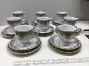 Noritake Ireland Morning Jewel 2767 24 PIECE Coffee Cups & Saucers, BREAD BUTTER