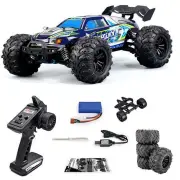 38km/h 1/16 Scale 2.4GHz Remote Control Truck - High Speed 4WD Crawler Buggy - Blue
