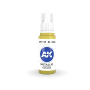 AK Interactive Old Gold Metallic Acrylic Paint 17ml 3rd Generation [AK11192]
