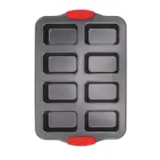 8 Cavity Mini Loaf Pan Carbon Steel Non Stick Rectangular Mini Bread Baking