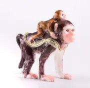 Mother and Baby Monkey Trinket Box By Keren Kopal ‐ Benefits HORSE RESCUE