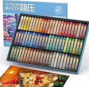 Paul Rubens Oil Pastel, 72 Vibrant Colors Soft Oil Pastel Set, Creamy texture Easy to Blend Oil Pastels professional, Bullet Heads Oil Pastels for Artists, Painting, Drawing, Beginners (New Packaging)