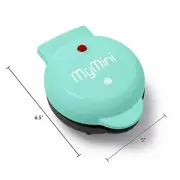 MyMini Nostalgia Waffle Maker, Teal, Brand New and Easy to use