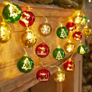 Christmas LED Ball Lights | Battery Powered String Light Decorations For Wall