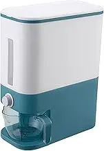 Leona Co Rice Dispenser, 25 LBS/12 KG Rice Storage Container Holder, BPA-Free Large Dry Food Container Bin with Measuring Cup for Kitchen Pantry Organization (Blue)