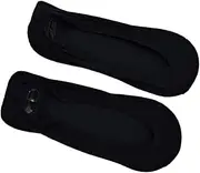WRITWAA Liner Socks Elastic Invisible Socks No See Socks for Women Foot Support Sock Flat Foot Socks Foot Arch Support Socks Boat Socks for Arch Support Low Cut Socks Black