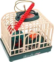 JOINPAYA Electric Sound Activated Bird Cage Toy with Realistic Chirping Sounds Motion Activated Interactive Outdoor Play Toys for Kids