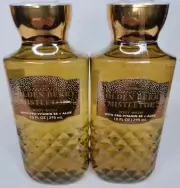 (2) Bath & Body Works GOLDEN BERRY MISTLETOE Shower Gel Body Wash Sealed 10 Oz