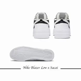 【NIKE 耐吉】Blazer Low x Sacai 黑白 男鞋 女鞋 聯名 男女段 DM6443-001
