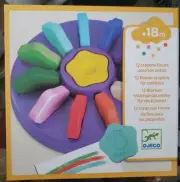 Djeco First Crayons - Kid's Chunky Easy Grip Colouring