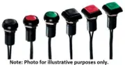 Apem PUSH BUTTON SWITCH 5A Momentary SPST, Square Shape, Through Hole YELLOW