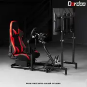 Dardoo Racing Simulator Cockpit with TV Stand & Seat Fit Logitech G920 G923 GPRO