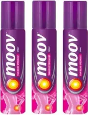 MOOV Instant Pain Relief Spray - 50 g, Pack of 3 Spray (150 g)