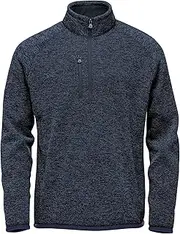 [Stormtech] Mens Avalante Heather Quarter Zip Fleece Top (UK Size: L) (Navy)