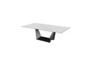Raimon Furniture Corby Modern Rectangular Fixed Kitchen Dining Table 240cm Marmo Ceramic